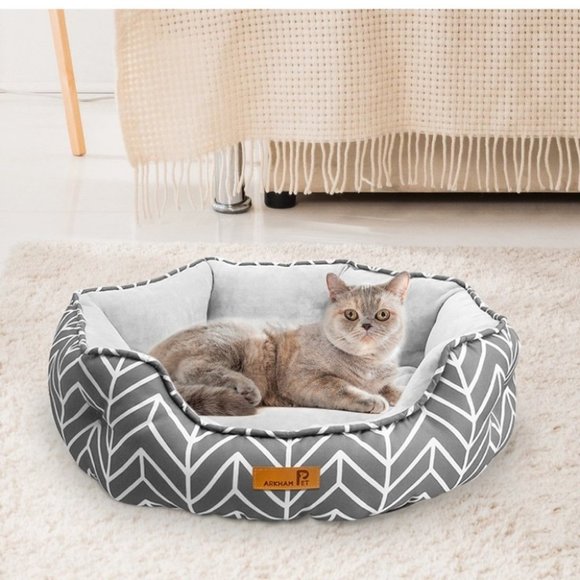 Comfy & Cozy Pet Beds for Indoor -- Double-sided Reversible Design